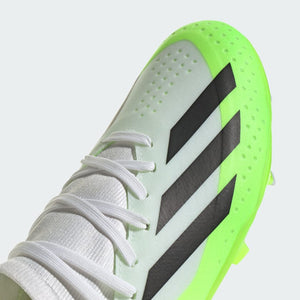 adidas X CrazyFast.3 Firm Ground Soccer Juniors Cleats ID9352 Cloud White/Black/Lucid Lemon