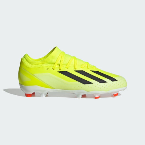 adidas X Crazyfast League FG Junior Soccer Cleat IF0691 Neon Green / White