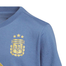 Load image into Gallery viewer, adidas Youth Argentina Name And Number Messi T-Shirt (Blue/Gold) KG3095