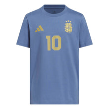 Load image into Gallery viewer, adidas Youth Argentina Name And Number Messi T-Shirt (Blue/Gold) KG3095