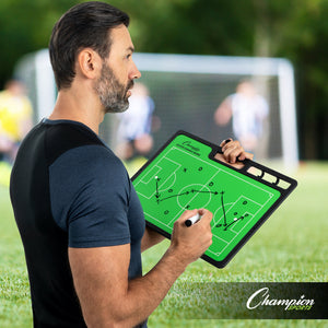 Champion XL 2-Sided Dry-Erase Soccer Coaches Board CBSBXL