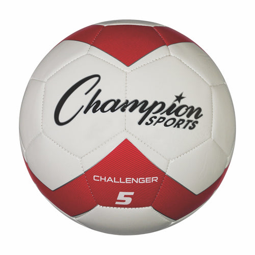 Champion Sport Challenger Soccer Ball WHITE/RED