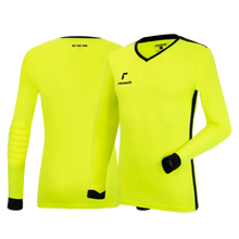 Load image into Gallery viewer, Reusch Match Longsleeve Padded Goalkeeper Jersey 5311760 YELLOW/BLACK
