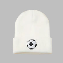 Load image into Gallery viewer, Soccer Ball Embroidery Knit Beanie