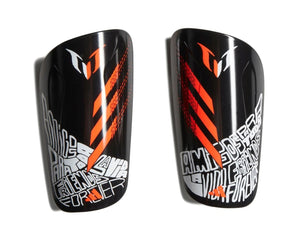 adidas Messi Club Soccer Shin Guards HD3901 BLACK/WHITE/ORANGE