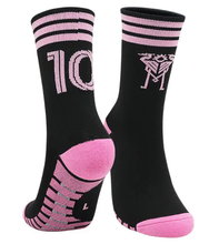 Load image into Gallery viewer, Messi Ronaldo Barcelona Soccer Socks One Size 7-11