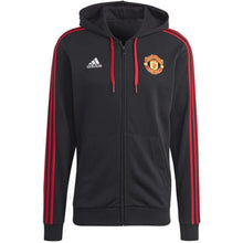 Load image into Gallery viewer, adidas Manchester United FC 23/24 DNA FZ Hoodie Adult IA8529 Black/Red