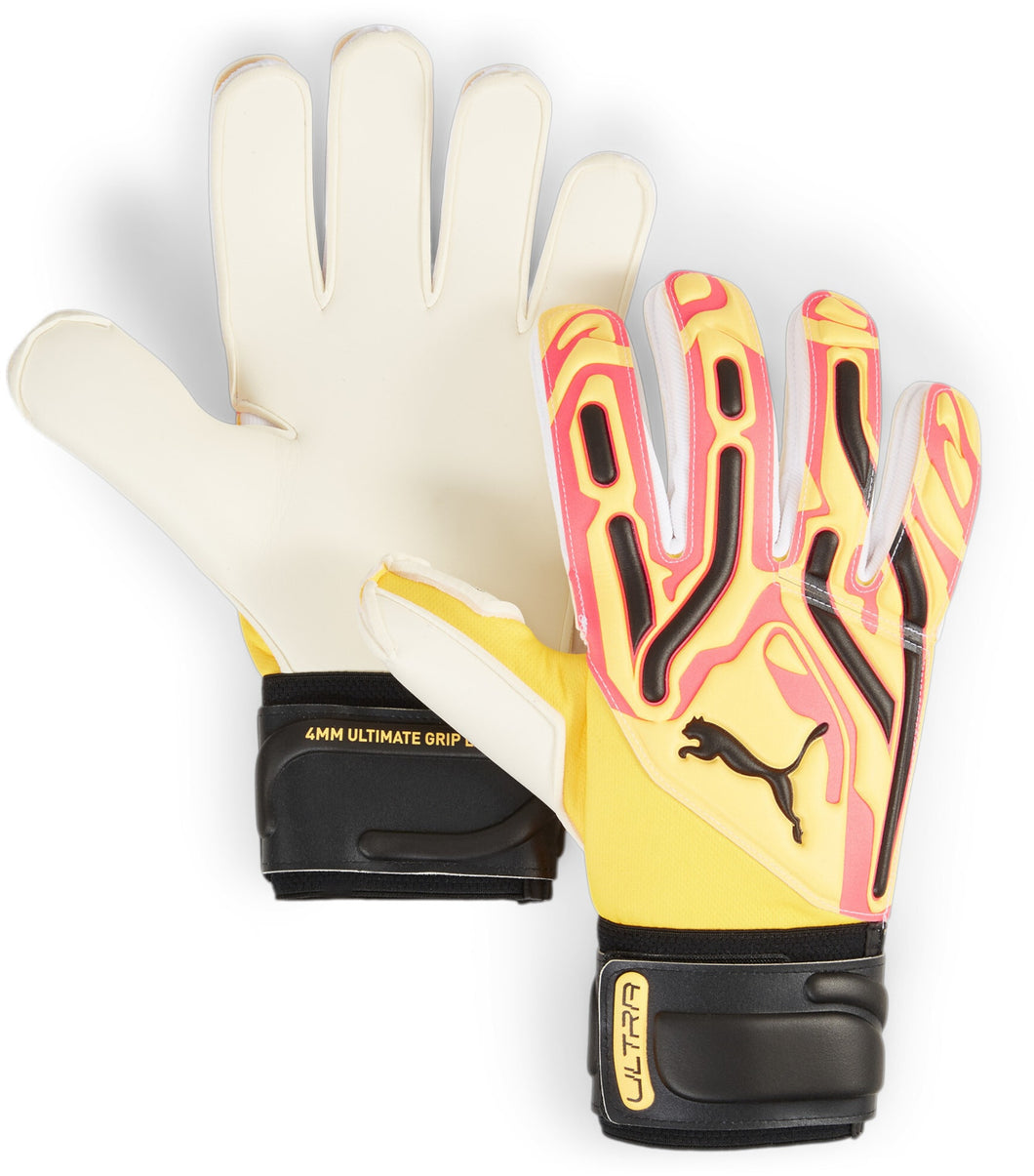 Puma Ultra Pro RC Soccer Goalkeeper Gloves 041859 09 Sunset Glow/Sun Stream/Black