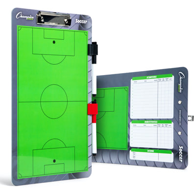 Champion Sports 2-Sided Dry-Erase Soccer Coaches Board SCBOARD