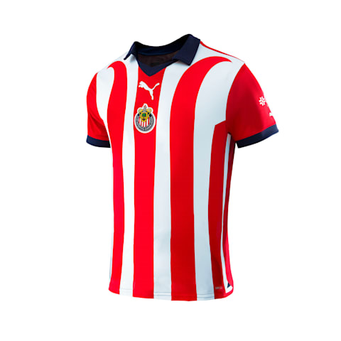 Puma Chivas Kids Home Replica Jersey 23/24 763516 01 RED/WHITE/NAVY