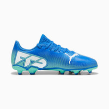 Load image into Gallery viewer, Puma Future 7 Play FG/AG Kids Soccer Cleats 107949 01 HyperlinkBlue/Mint