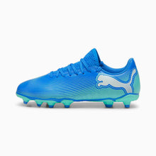 Load image into Gallery viewer, Puma Future 7 Play FG/AG Kids Soccer Cleats 107949 01 HyperlinkBlue/Mint