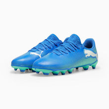 Load image into Gallery viewer, Puma Future 7 Play FG/AG Kids Soccer Cleats 107949 01 HyperlinkBlue/Mint