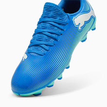 Load image into Gallery viewer, Puma Future 7 Play FG/AG Kids Soccer Cleats 107949 01 HyperlinkBlue/Mint