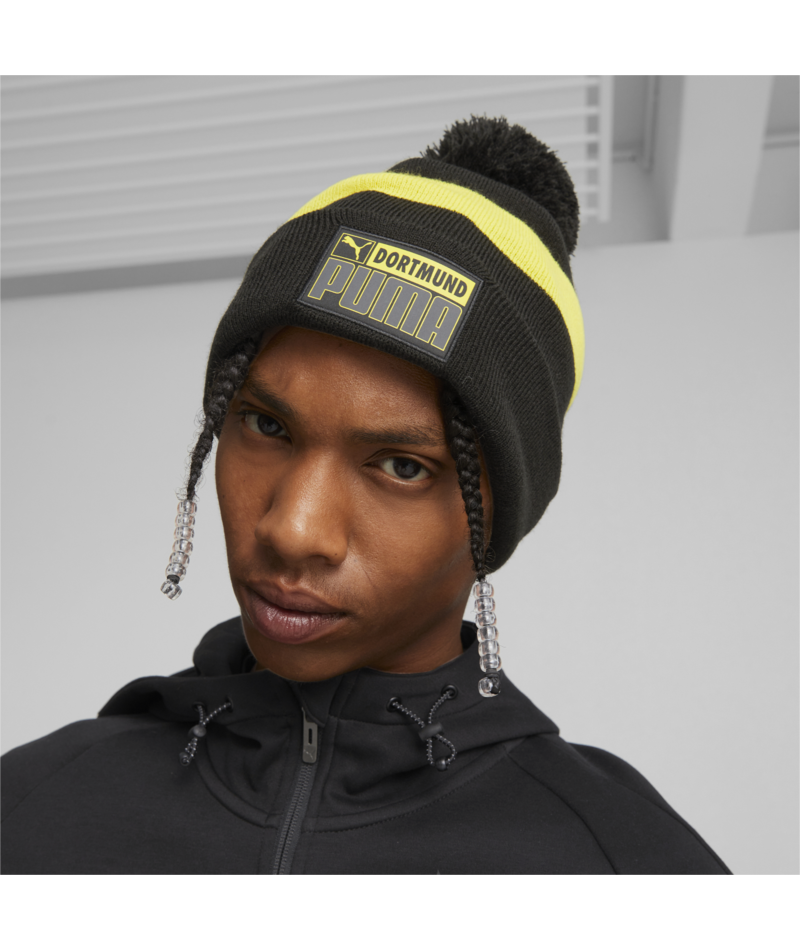 Black and yellow beanie top hats