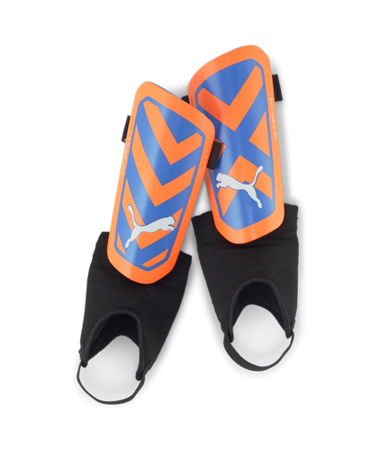 Puma Ultra Light Ankle Shin Guard 030874 01 ULTRA ORANGE-BLUE GLIMMER