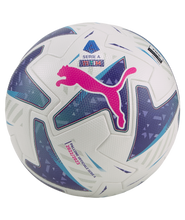 Load image into Gallery viewer, Puma Orbita Serie A Official Match Ball (FIFA Quality PRO) 2022-23 083999 01 PUMA WHITE-BLUE GLIMMER-SUNSET GLOW