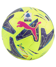 Load image into Gallery viewer, Puma Orbita Serie A Official Match Ball (FIFA Quality PRO) 2022-23 084005 01 LEMON TONIC-NAVY BLUE-SUNSET GLOW