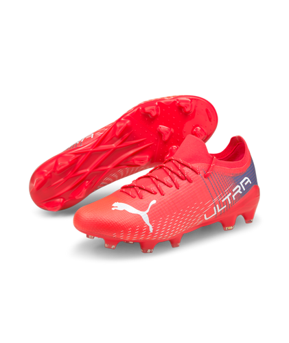 Puma Ultra 2.3 FG/AG Soccer Cleats 106518 01 RED/BLU/WHT