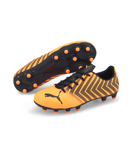 PUMA Tacto II FG/AG Junior Cleats 10670401 - NEON CITRUS-PUMA BLACK