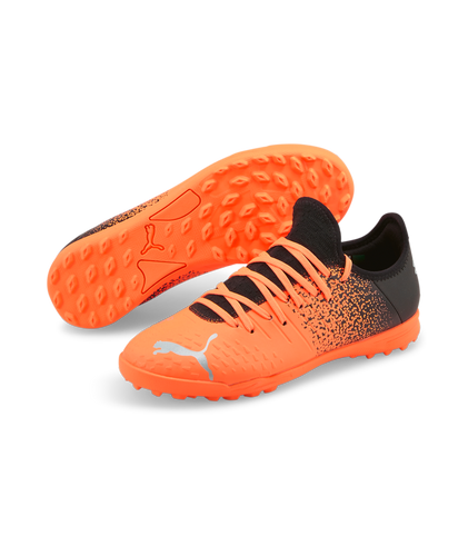 PUMA Future Z 4.3 Junior Turf Trainer Shoes 10678001 - NEON CITRUS-DIAMOND SILVER-PUMA BLACK