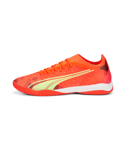 Puma Ultra Match Indoor Soccer Shoes 106904 03 FIERY CORAL-FIZZY LIGHT-BLACK