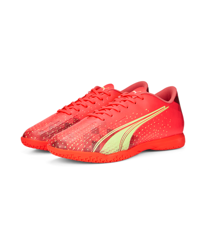 Puma Ultra Play Indoor Soccer Shoes 106910 03  FIERY CORAL-FIZZY LIGHT