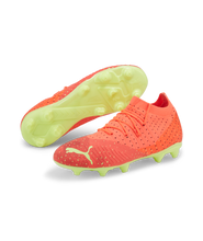 Load image into Gallery viewer, Puma Future Z 3.4 FG/AG Junior Soccer Cleats 107010 03  FIERY CORAL-FIZZY LIGHT-PUMA BLACK-SALMON