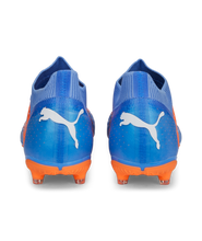 Load image into Gallery viewer, Puma Future Match FG/AG Soccer Cleats 107180 01 BLUE GLIMMER-PUMA WHITE-ULTRA ORANGE