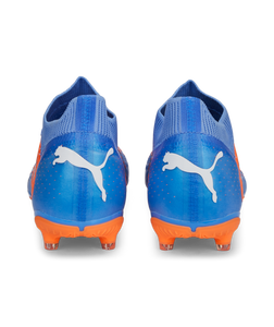 Puma Future Match FG/AG Soccer Cleats 107180 01 BLUE GLIMMER-PUMA WHITE-ULTRA ORANGE