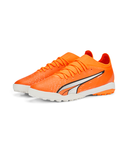 Puma Ultra Match Turf Soccer Shoes 107220 01 ULTRA ORANGE-PUMA WHITE-BLUE GLIMMER