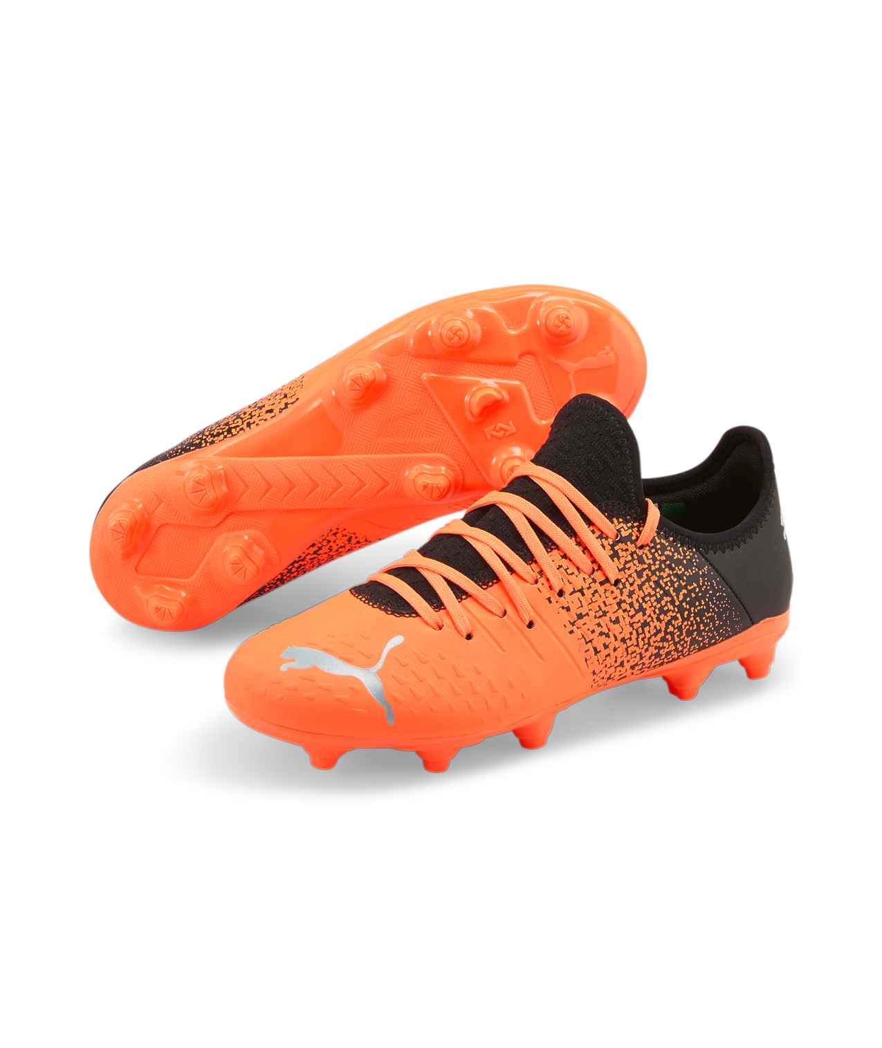 Puma future cleats orange and black online