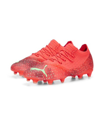 Puma Future Z 2.4 FG/AG Soccer Cleats 106995 03  FIERY CORAL-FIZZY LIGHT-PUMA BLACK-SALMON