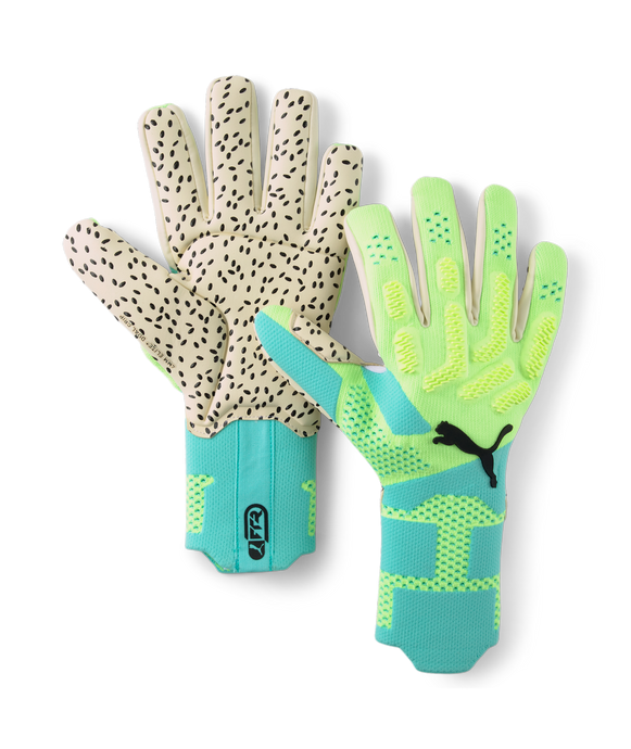 Puma Future Ultimate NC GoalKeeper Gloves 041841 02 ELECTRIC PEPPERMINT-FAST YELLOW