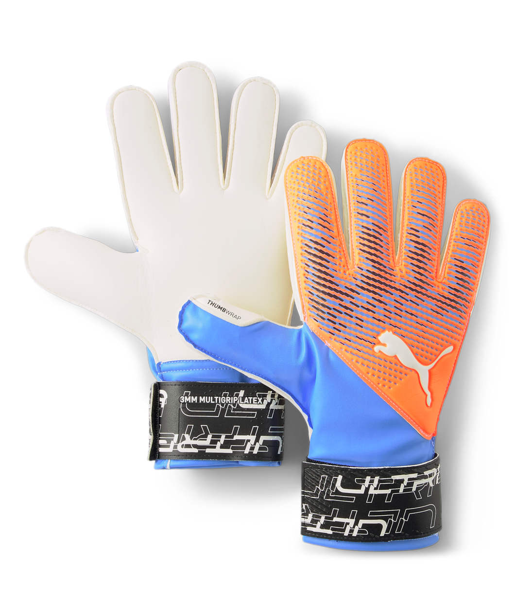 Puma Ultra Protect RC GoalKeeper Gloves 041819 05 ULTRA ORANGE-BLUE GLIMMER