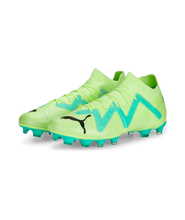 Load image into Gallery viewer, Puma Future Match FG/AG Soccer Cleats 107180 03 FAST YELLOW-PUMA BLACK-ELECTRIC PEPPERMINT