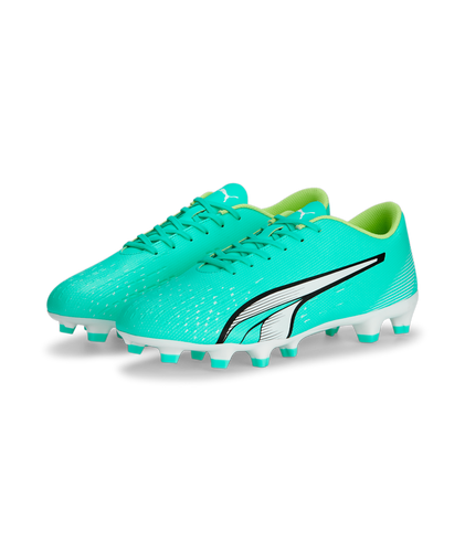 Puma Ultra Play Soccer Cleats 107224 03 ELECTRIC PEPPERMINT-PUMA WHITE-FAST YELLOW