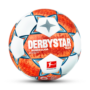 Select Bundesliga Derbystar Brilliant APS Soccer Ball 2021-22 1004382 WHITE/ORANGE/BLUE