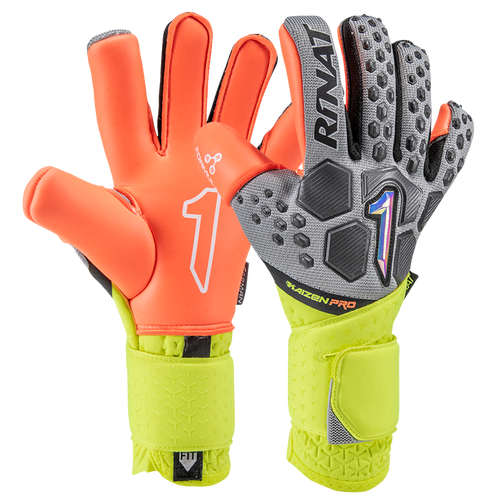 Rinat Kaizen Pro Goalie Gloves 1GPR1A2A50-224 GREY/YELLOW/ORANGE