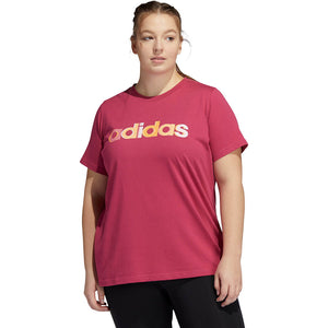 adidas Women's Essential Linear T-shirt GD2939 Power Pink