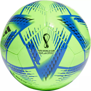 adidas Al Rihla Match Ball Replica Club H57785 GREEN/BLUE/BLACK - 2022 FIFA World Cup