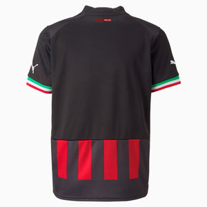 Puma Youth AC Milan Home Replica Jersey 2022/23 765826 01 BLACK/RED