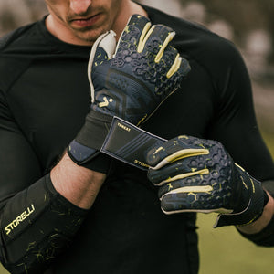 Storelli Goalkeeper Gloves Silencer Threat with Finger Spine Black/yellow