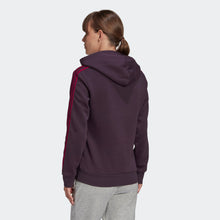 Load image into Gallery viewer, adidas Women&#39;s Essential 3 Stripes Hoodie GD4318 Purple