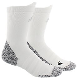 adidas Alphaskin Traxion Lightweight Cushioned Crew Socks 5144702C white/gray