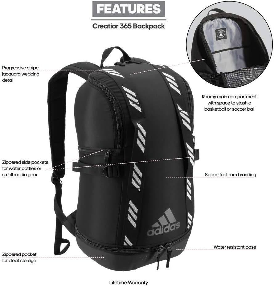 adidas Creator 365 Backpack, Grey adidas Creator 365 Backpack, Grey