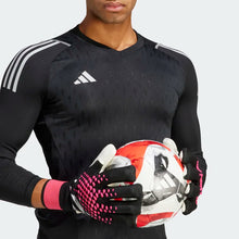 Load image into Gallery viewer, adidas Predator Pro Fingersave Goalkeeper Gloves HN3343 Black/White/Shock Pink