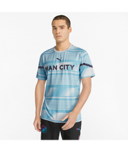 Load image into Gallery viewer, Puma Manchester City FC Pre Match Jersey 2022/23 765178 01 HEATHER-PEACOAT
