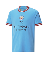 Load image into Gallery viewer, Puma Juniors Manchester City Home Jersey 2022/23 765713 01 BLUE/RED