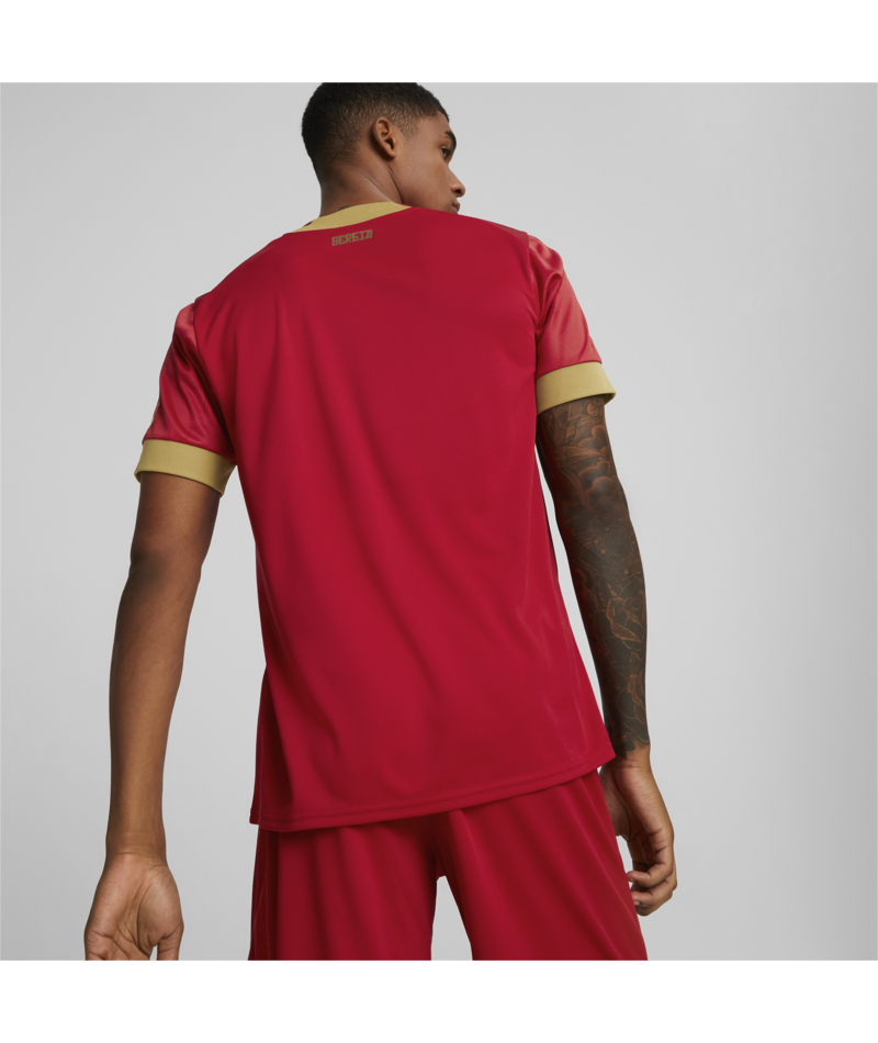 Red and gold puma top shirt